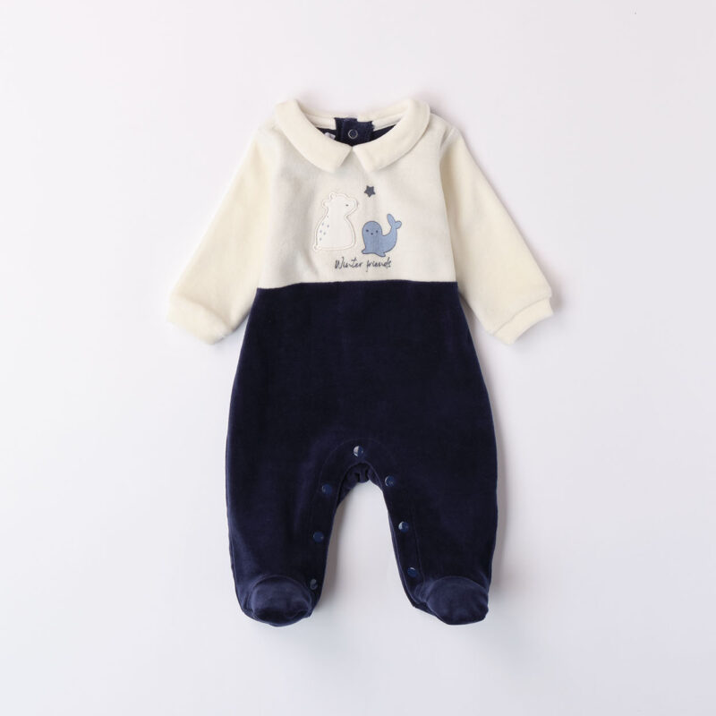 iDO – Tutina neonato in ciniglia