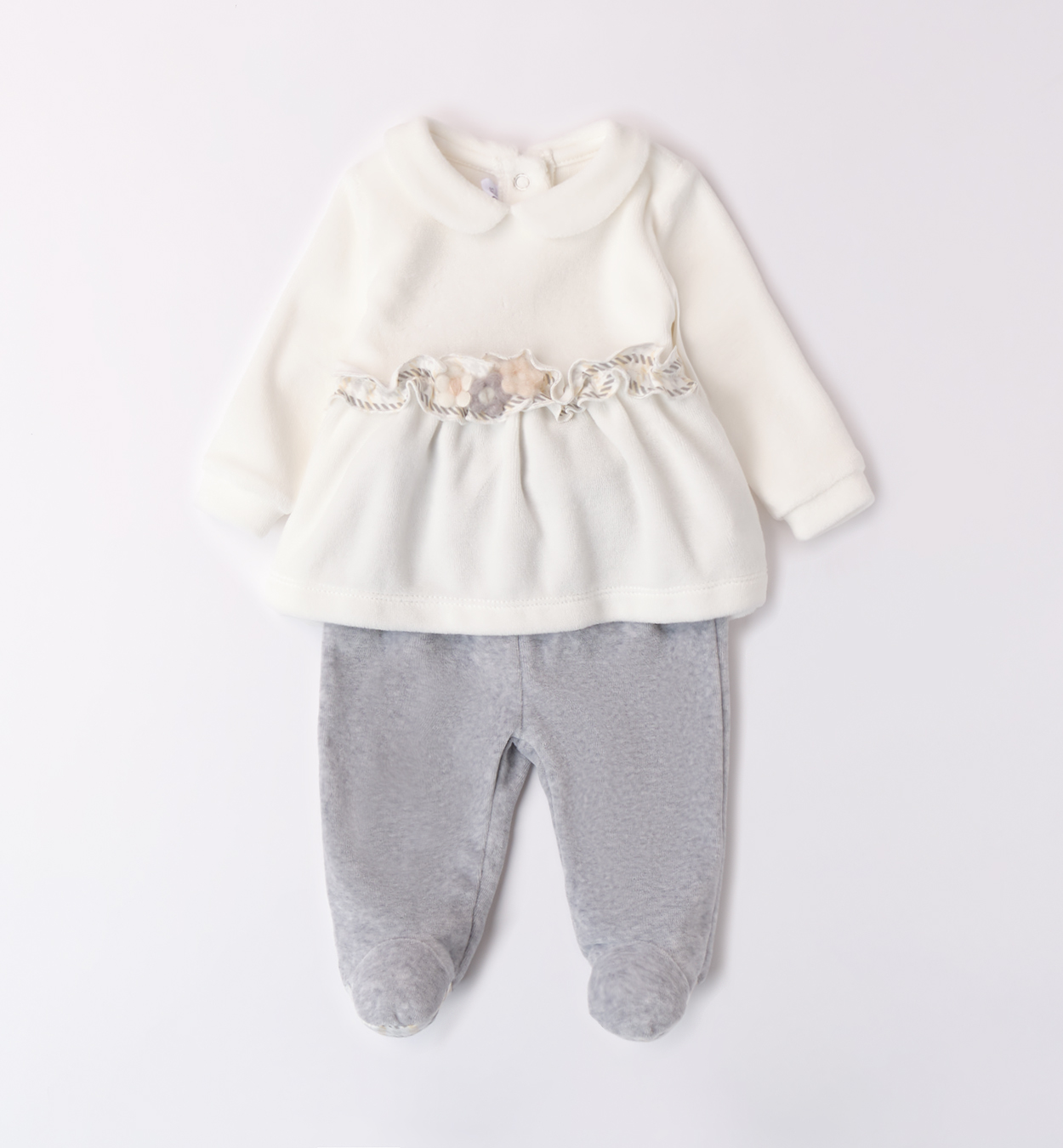 Minibanda – Completo neonata in ciniglia