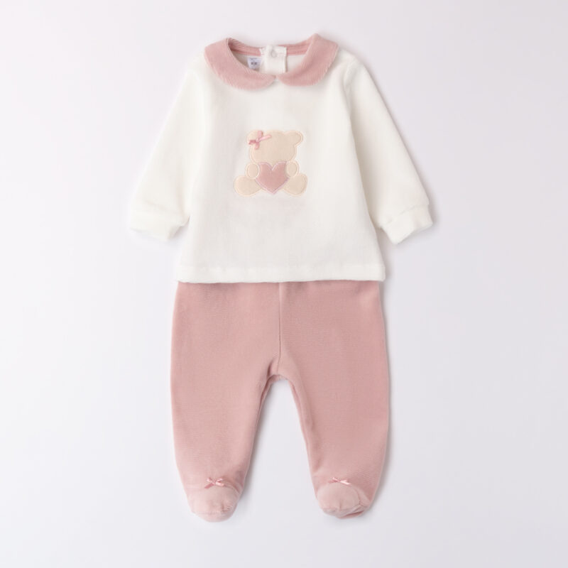 Minibanda – Completo neonata in ciniglia
