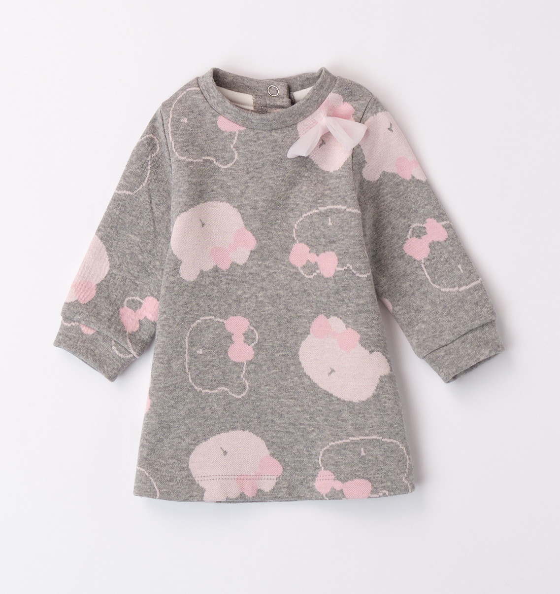 Minibanda – Abito baby femmina in felpa stretch