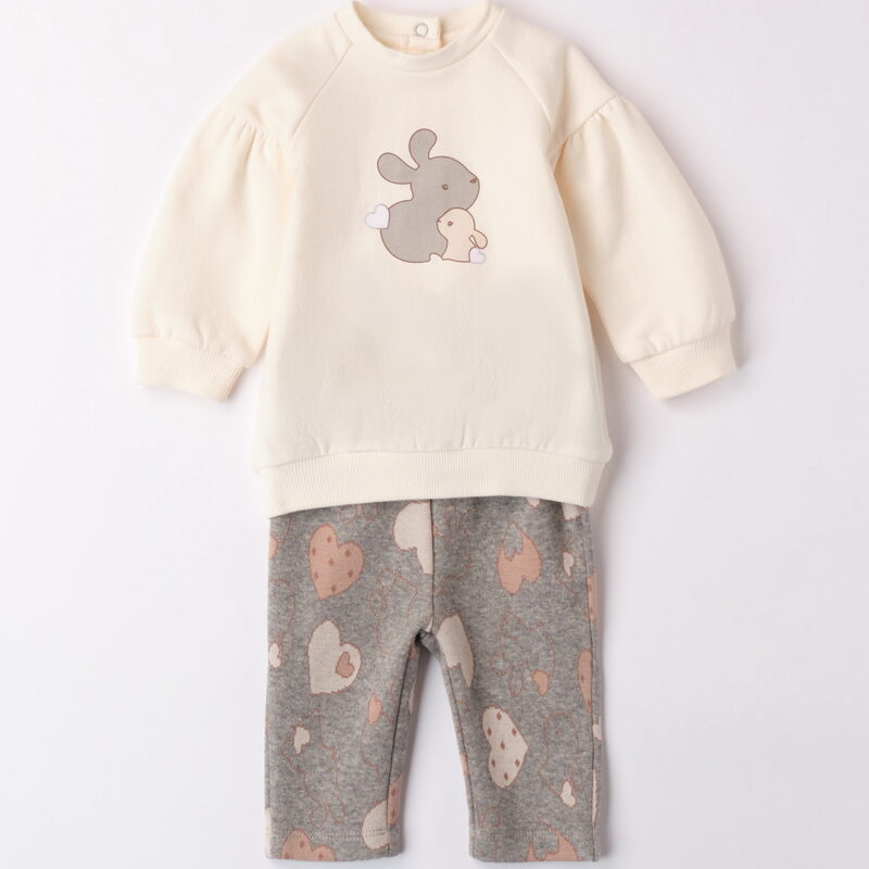 iDO – Completo baby femmina in felpa