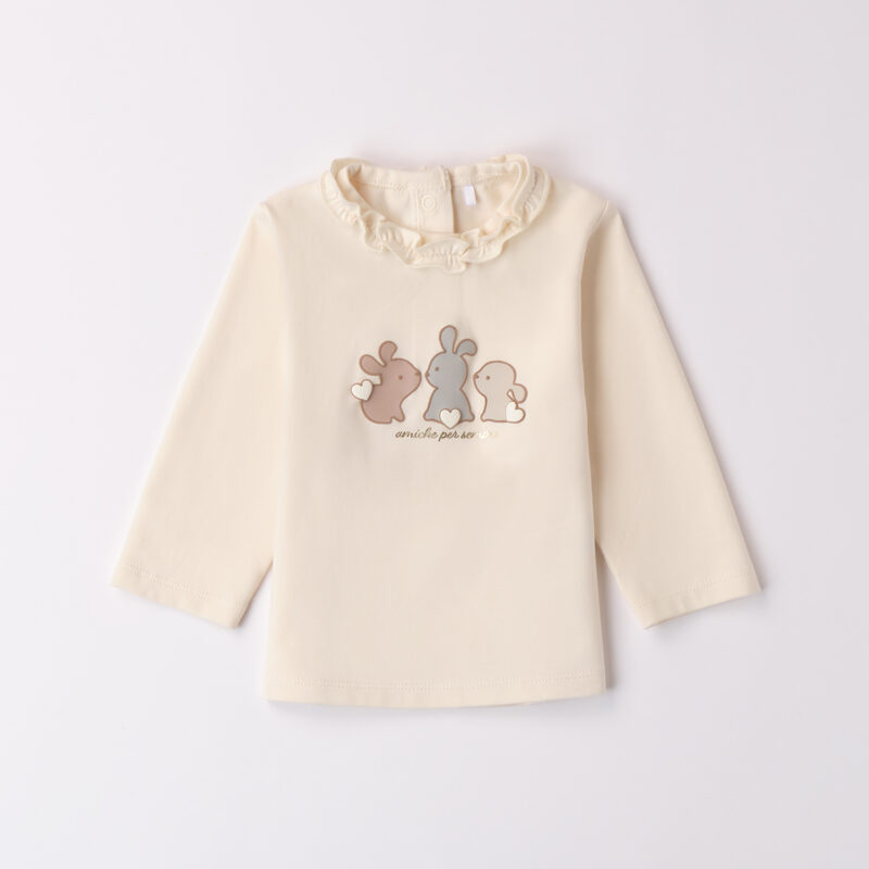 iDO – T-shirt baby femmina in caldo cotone