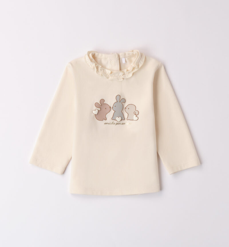 iDO – T-shirt baby femmina in caldo cotone