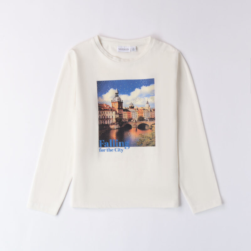 Sarabanda – T-shirt ragazzina in caldo cotone