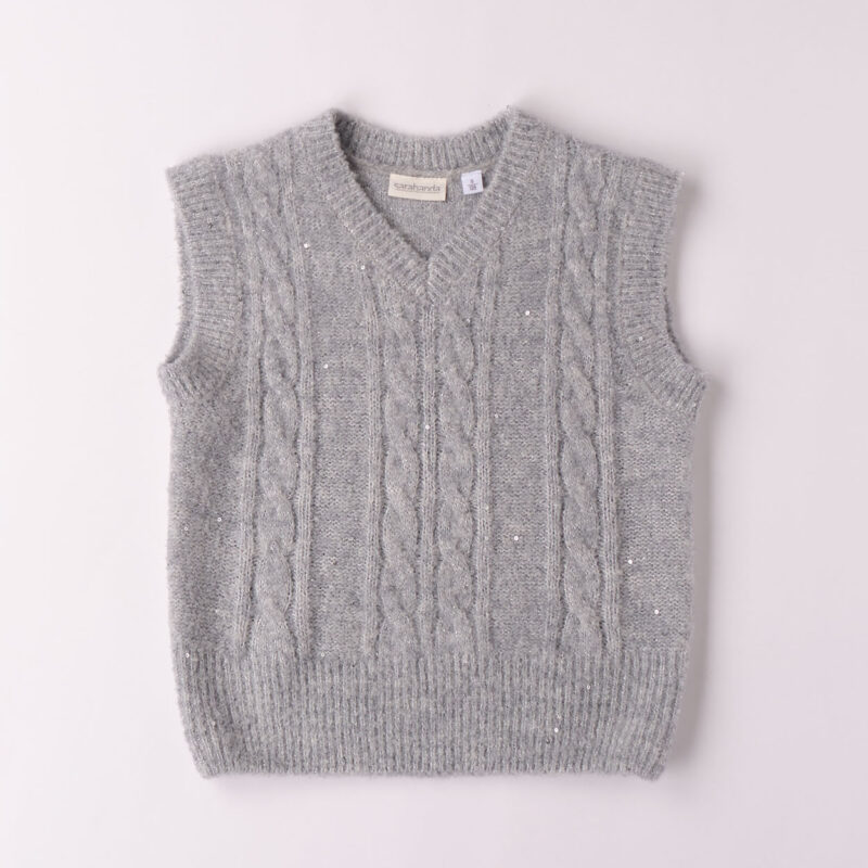 Sarabanda – Gilet ragazzina in tricot